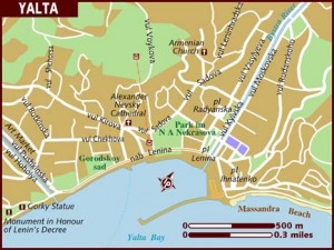 a map of Yalta