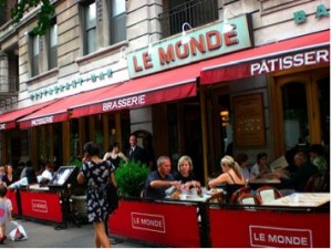 Le Monde, on Broadway between 112th and 113th Streets