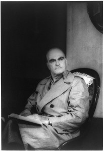 Thornton Wilder, 1948. From the Library of Congress, Prints & Photographs Division, Carl Van Vechten Collection, via Wikimedia Commons