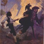 Jim and Long John Silver by N. C. Wyeth