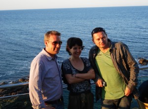 Me with Kapka Kassabova and Georgi Gospodinov (photo Credit Yanitsa Radeva)