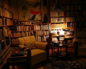 the former library of Icelandic novelist Halldór Laxness, photo by Qtea (flickr cc)