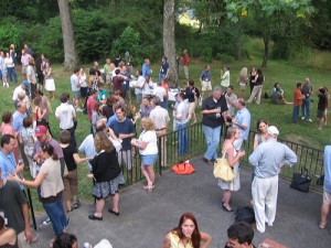 Poets and prosers mingle at Sewanee / photo by Will Coley